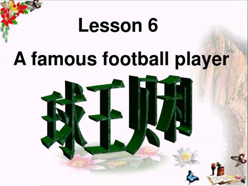 六年级英语下册Lesson6《Afamousfootballplayer》 优秀课件3(新版)冀教版(三起)