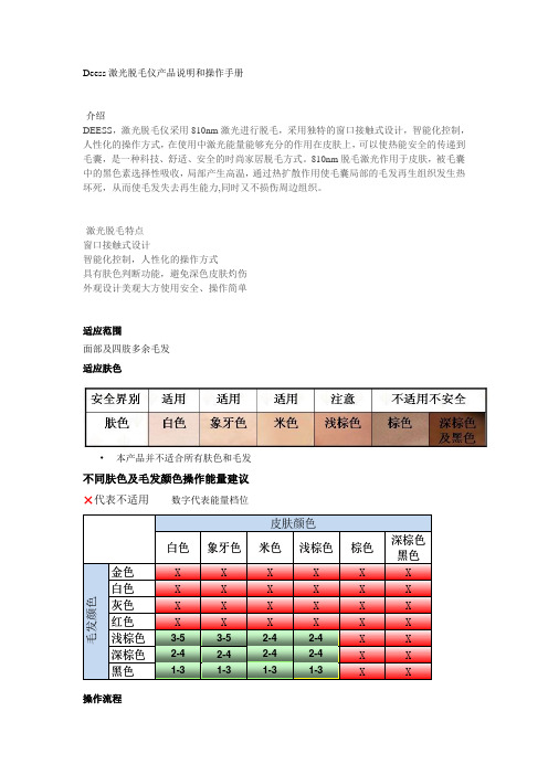 deess家用激光脱毛仪