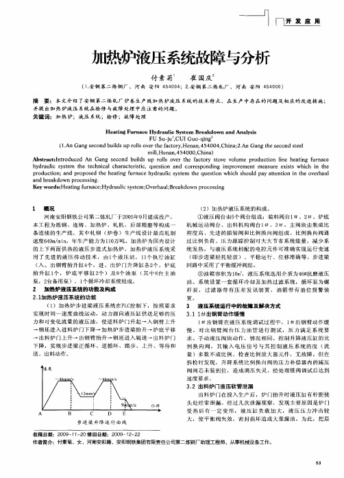 加热炉液压系统故障与分析