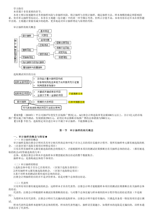 2023年注册会计师《审计》 第四章 审计抽样方法