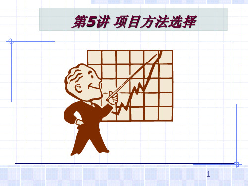 IT软件项目管理讲座5.项目方法选择