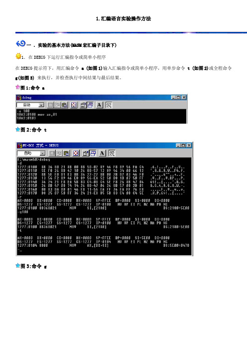 汇编实验方法