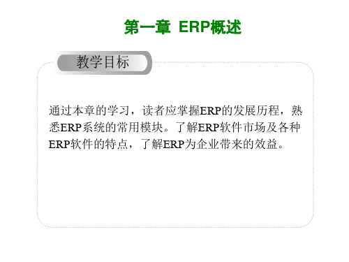 第一章ERP概述ppt课件