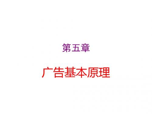 广告学 3广告基本原理-文档资料