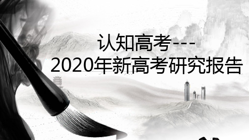 2020新高考研究报告