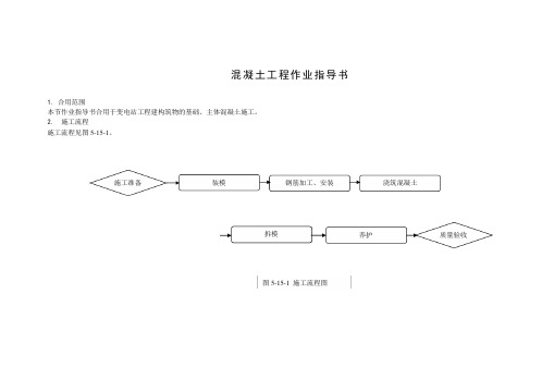 混凝土工程作业指导书