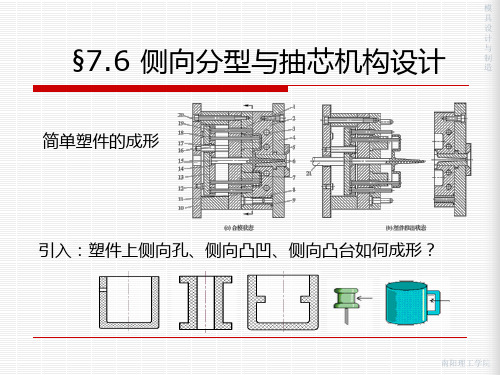 6、侧向分型与抽芯机构设计