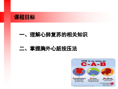 心肺复苏操作指南知识讲解