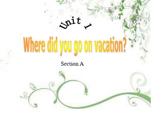 Unit1 Where did you go on vacation(全单元课件)