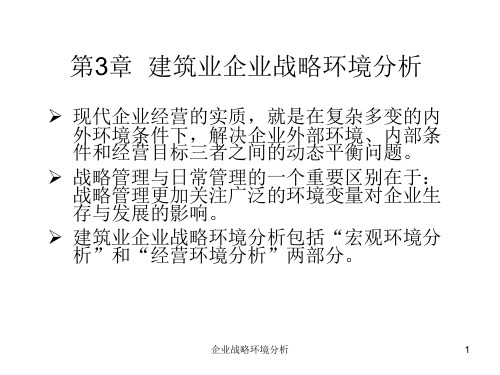 企业战略环境分析课件