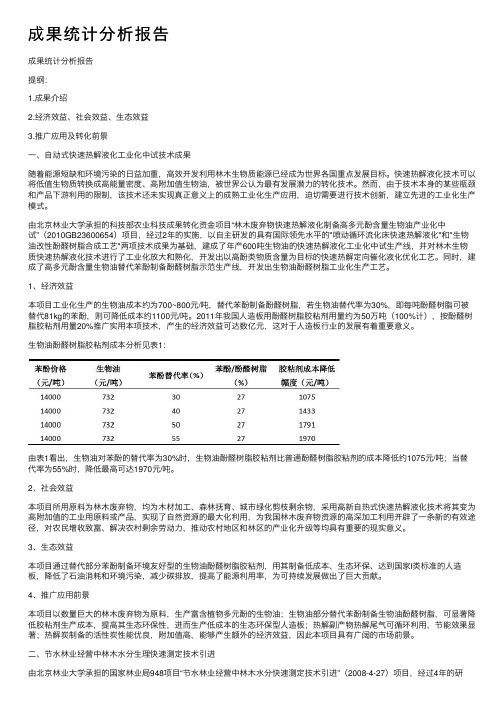 成果统计分析报告