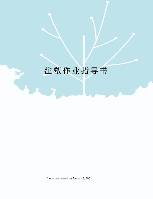 注塑作业指导书