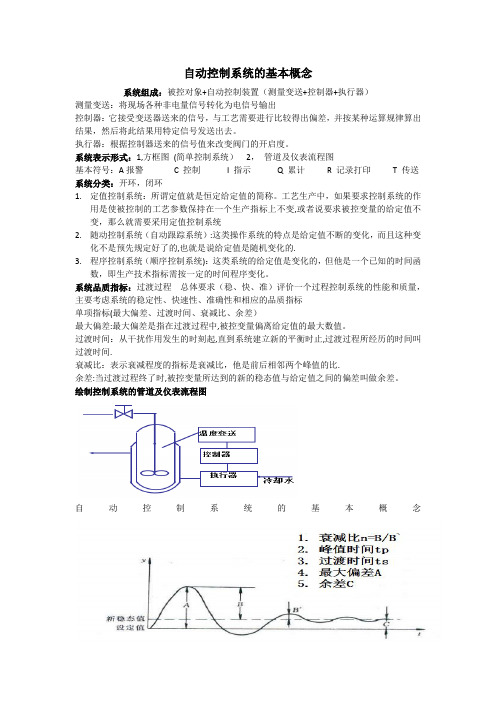 化工仪表及自动化复习重点