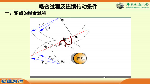 齿轮的啮合过程及连续性条件(第五讲)