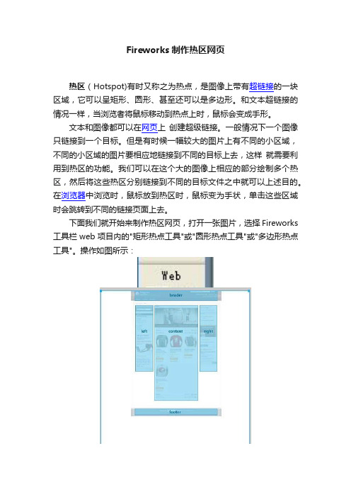 Fireworks制作热区网页