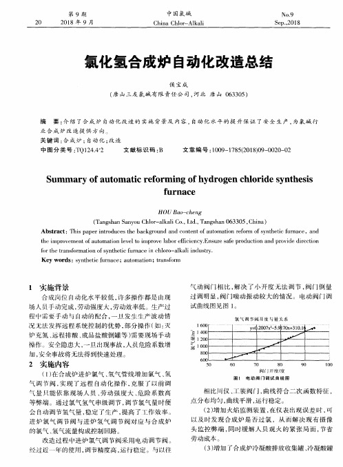 氯化氢合成炉自动化改造总结