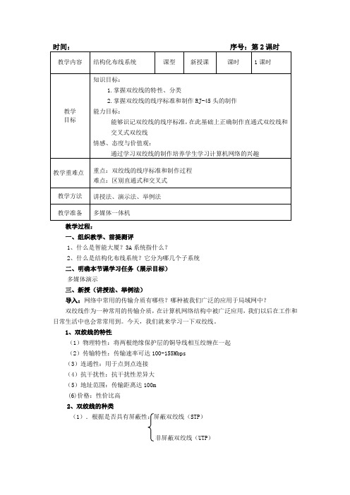 第2课时(双绞线的应用)