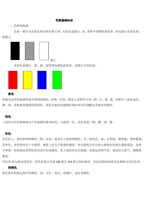 色彩基础知识