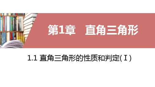 湘教版八年级数学下册1.1直角三角形的性质和判定(Ⅰ)课件(共23张)