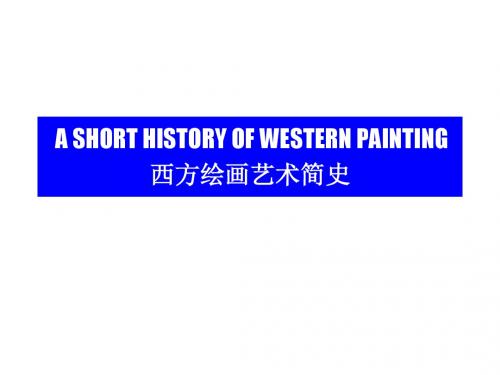 A SHORT HISTORY OF WESTERN PAINTING