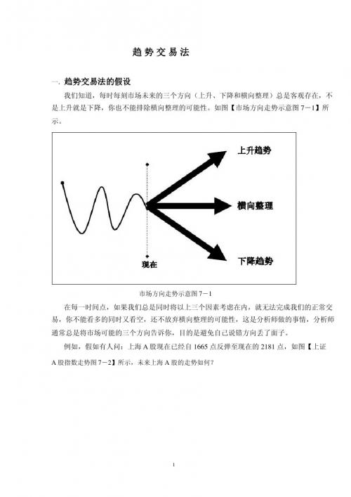 趋势交易法 老王
