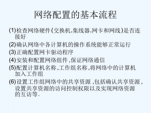 计算机网络配置管理与应用