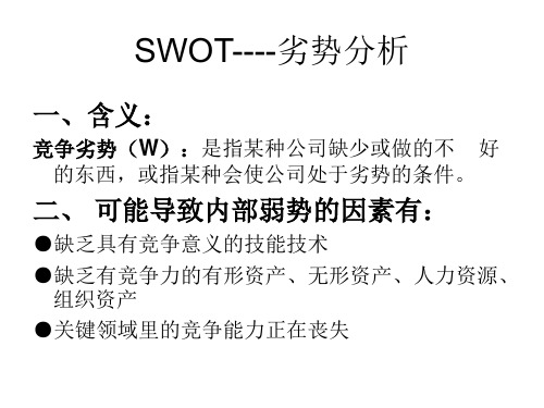 海尔SWOT分析