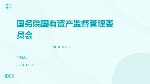 国务院国有资产监督管理委员会