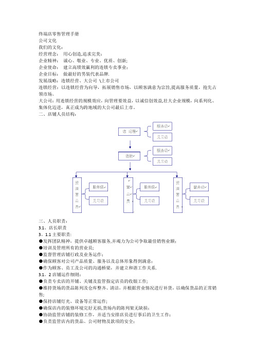 终端店零售管理手册