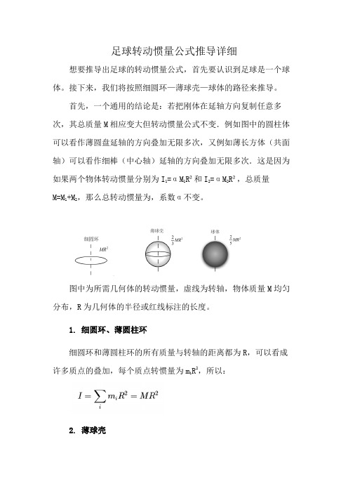 足球转动惯量公式推导详细