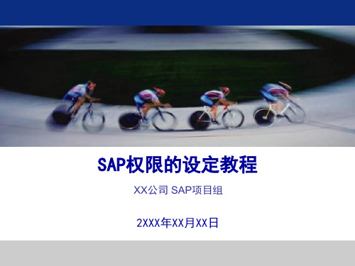 SAP权限的设定教程