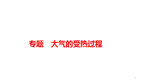 高考地理二轮复习(课件)大气的受热过程