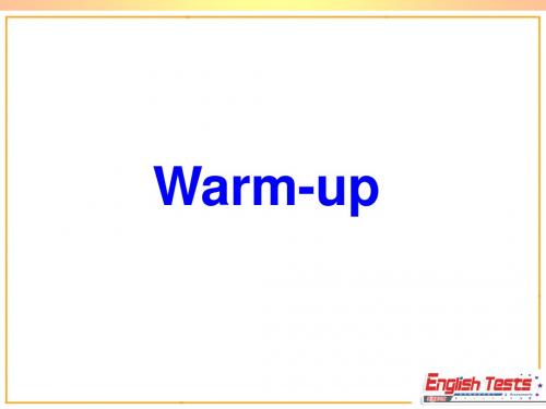 最新北师大高二必修5Unit 14精品课件Warm-up