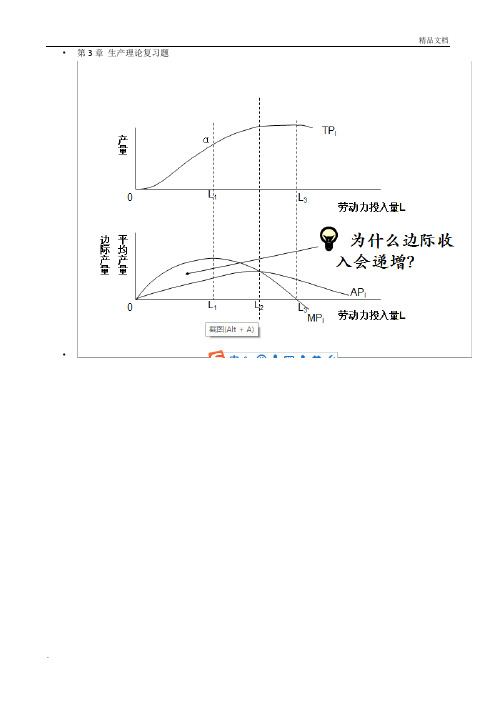 第3章生产理论复习题——答案