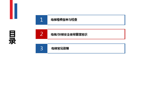 电梯维护保养与检查培训教材