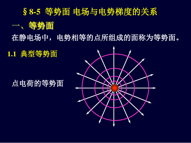 大学物理：8-5  等势面 电场与电势梯度的关系