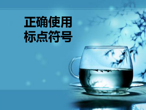 《正确使用标点符号》ppt演讲教学