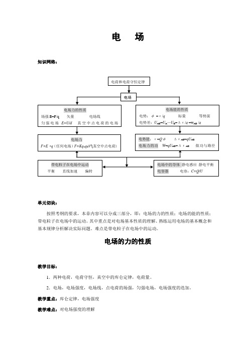 人教版高中选修1-1物理1.2电场教案(8)