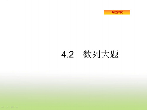 2019届高考数学二轮复习数列大题课件(31张)(全国通用)