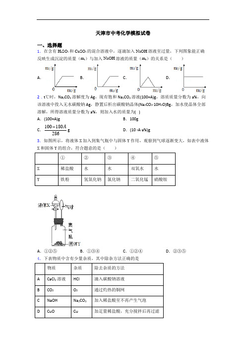 天津市中考化学模拟试卷