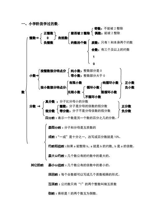 数的认识(一)数的分类