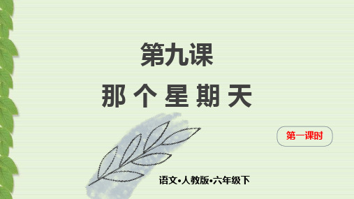 新统编部编版六年级语文下册第九课《第一次盼望》(第一课时)精品教学课件