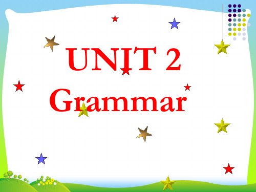 牛津译林版七年级英语下册UNIT 2 Grammar精品课件