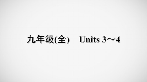 初中英语九年级教材梳理课件