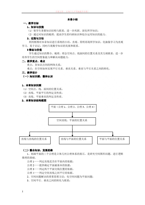 高一数学点线面之间的位置关系 (1)