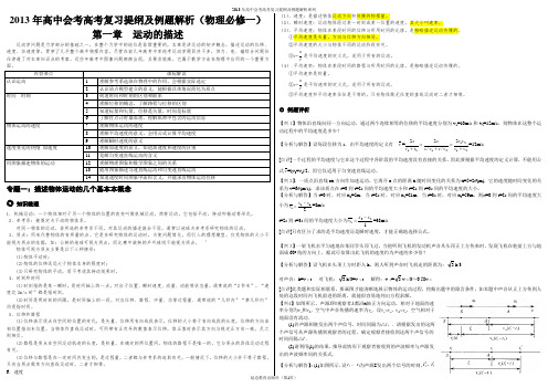 2013年高中会考高考复习提纲及例题解析