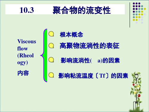 10.3聚合物的流动性汇总