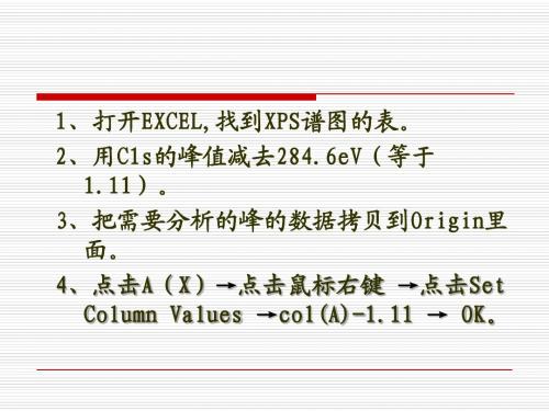 XPS数据处理