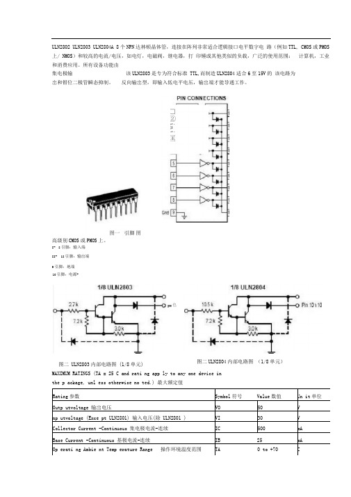 ULN2803中文资料