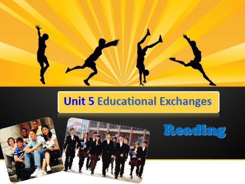 牛津深圳版八年级上册Unit5 Educational exchange Reading课件